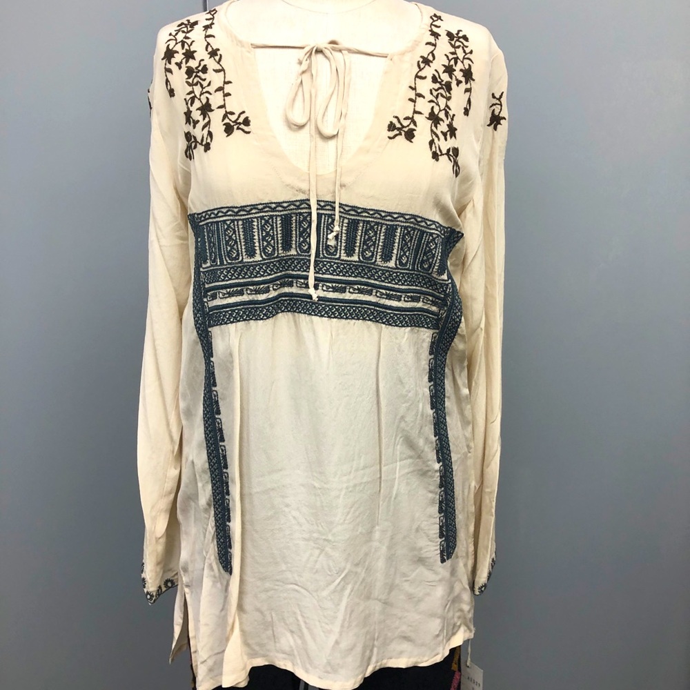 Biya by Johnny Was embroidered tunic top new w/ tags